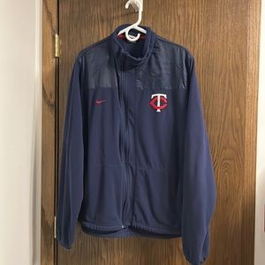 Nike light weight MN Twins navy jacket. Fleece. Size:XL